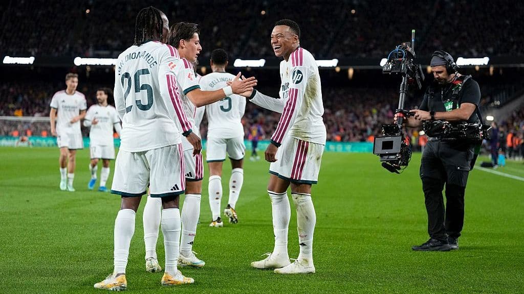 Mbappé double gives Madrid Clasico win over Barcelona